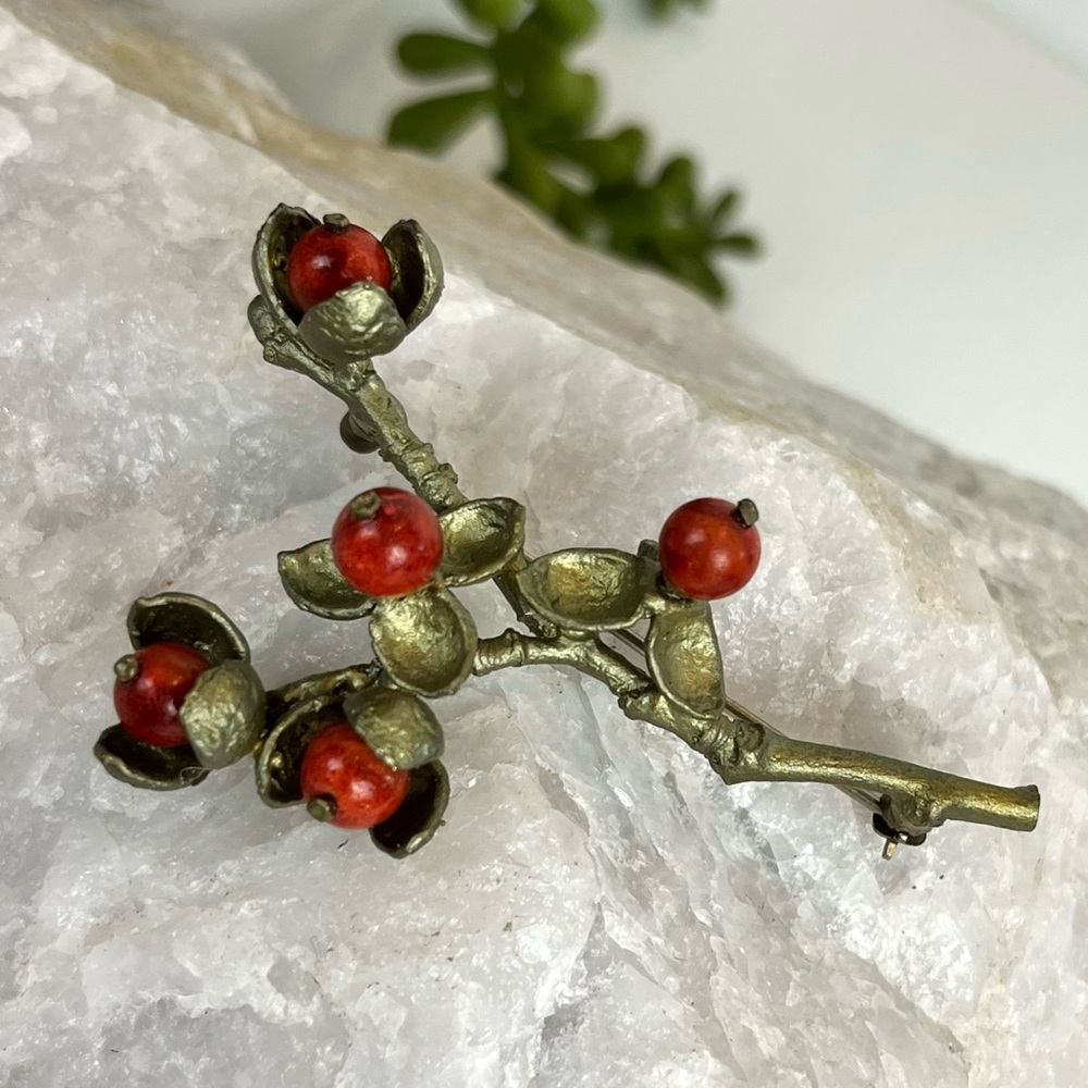 Vintage Berry Brooch